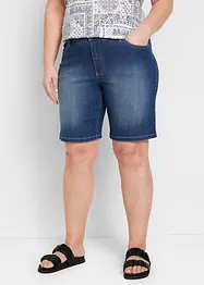 Straight džínové bermudy, Mid Waist, bonprix