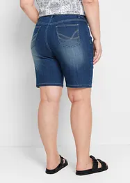 Straight džínové bermudy, Mid Waist, bonprix
