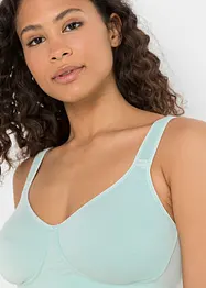 Hladká podprsenka bez kostic, s bavlnou (2 ks v balení), bonprix