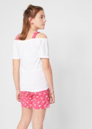 Dívčí tričko Carmen + šortky (2dílná souprava), bpc bonprix collection