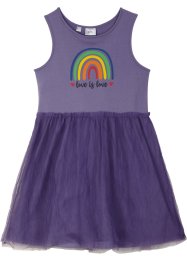 Dětské žerzejové šaty s pajetkami a tylovou sukní Pride, bpc bonprix collection