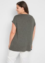 Dlouhé tričko se založenými rukávy (2 ks v balení), bpc bonprix collection