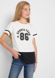 Dívčí tričko ve vrstveném vzhledu, bpc bonprix collection