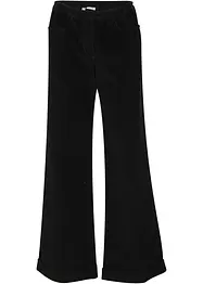 Široké strečové manšestrové kalhoty, High Waist, bonprix