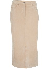 Strečová manšestrová sukně v délce midi, bpc bonprix collection