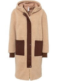 Kabát z umělé kožešiny s kontrastními vsadkami, RAINBOW