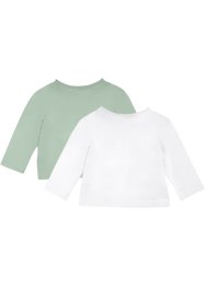 Kojenecké triko s dlouhým rukávem, organická bavlna (2 ks v balení), bpc bonprix collection