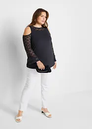 Strečové kalhoty bez zapínání, bonprix