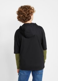 Chlapecká mikina Hoodie + triko s dlouhým rukávem (2dílná souprava), bpc bonprix collection