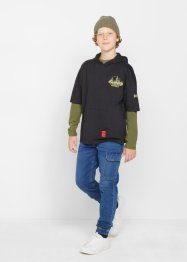 Chlapecká mikina Hoodie + triko s dlouhým rukávem (2dílná souprava), bpc bonprix collection
