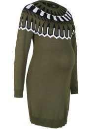 Pletené těhotenské šaty s norským vzorem, bpc bonprix collection