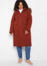 Funkční kabát s kapucí a odnímatelným imitátem kožešiny, bpc bonprix collection