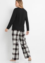 Pyžamo s flanelovými kalhotami a dárkovým pytlíkem, bpc bonprix collection