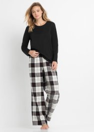 Pyžamo s flanelovými kalhotami a dárkovým pytlíkem, bpc bonprix collection