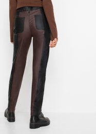 Kalhoty z umělé kůže s Color-Blocking, RAINBOW