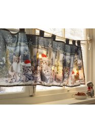LED krátká záclona s kočkami, bpc living bonprix collection