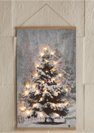 LED obraz na plátně s vánočními stromky, bpc living bonprix collection