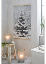 LED obraz na plátně s vánočními stromky, bpc living bonprix collection
