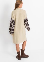 Pletené šaty s leopardím vzorem, RAINBOW