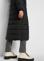 Dlouhý prošívaný kabát s kapucí, bpc bonprix collection