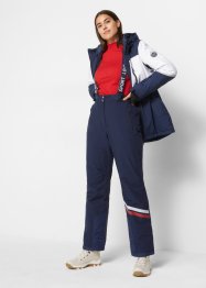 Funkční lyžařské termo kalhoty s odnímatelnými šlemi, vodě odolné, Straight, bpc bonprix collection