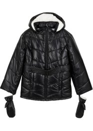 Dívčí zimní prošívaný kabát s palčáky, bpc bonprix collection