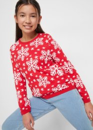 Dívčí pletený svetr se zimním motivem, bpc bonprix collection