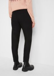 Kalhoty ve vlněném vzhledu s gumovým průvlekem v pase, délka po kotníky, bpc bonprix collection