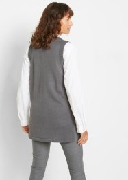 Dlouhá pletená vesta s norským vzorem, bpc bonprix collection
