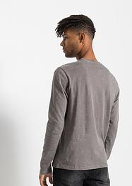K pokožce přívětivé bavlněné triko s dlouhým rukávem, Slim Fit, RAINBOW