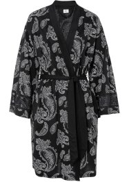Kimonový župan z úpletu, s krajkou, bpc bonprix collection