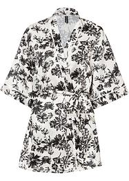 Saténové kimono s květinovým potiskem, BODYFLIRT