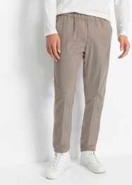 Kalhoty chino bez zapínání s recyklovaným polyesterem a úzkými proužky, Tapered Regular Fit, RAINBOW