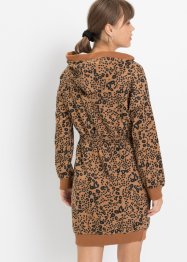 Mikinové šaty s leopardím vzorem, RAINBOW