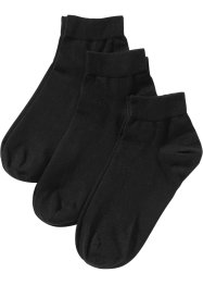 Hodnotné nízké ponožky (3 páry v balení), velmi příjemné na nošení s organickou bavlnou, bpc bonprix collection