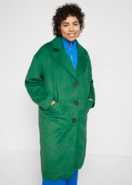 Kabát do linie A, ve vlněném vzhledu, bpc bonprix collection