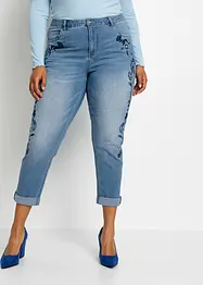 Džíny Slim Mid Waist, cropped, bonprix