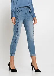 Džíny Slim Mid Waist, cropped, bonprix