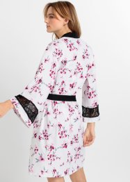 Kimonový župan z úpletu s krajkou, bpc bonprix collection