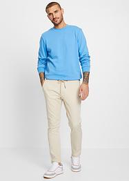 Strečové chino kalhoty bez zapínání, zkrácená délka, Regular Fit Tapered, RAINBOW