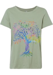 Tričko s potiskem z organické bavlny, RAINBOW