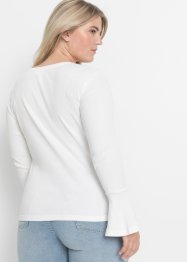 Žebrované triko s rozšířenými rukávy z organické bavlny Cradle to Cradle Certified® Silber, RAINBOW