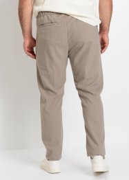 Kalhoty chino bez zapínání s recyklovaným polyesterem a úzkými proužky, Tapered Regular Fit, RAINBOW