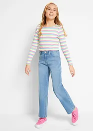 Džíny Wide Leg, Mid Waist, bonprix