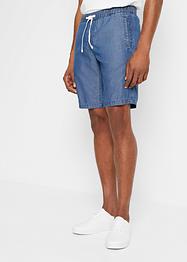 Bermudy Loose Fit bez zapínání, s lyocellem a lnem, John Baner JEANSWEAR