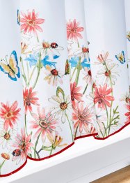 Vitrážková záclona z mikrovlákna, s květinovým potiskem, bpc living bonprix collection
