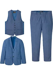 3dílný oblek:  sako, kalhoty, vesta, Regular Fit, bonprix