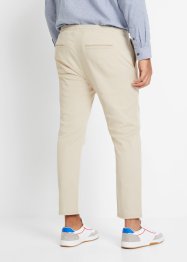 Strečové chino kalhoty bez zapínání, zkrácená délka, Regular Fit Tapered, RAINBOW