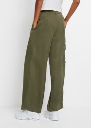 Chino kalhoty se sklady u pasu, z lyocellu, RAINBOW