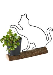 Dekorativní figurka – kočka s květináčem, bpc living bonprix collection
